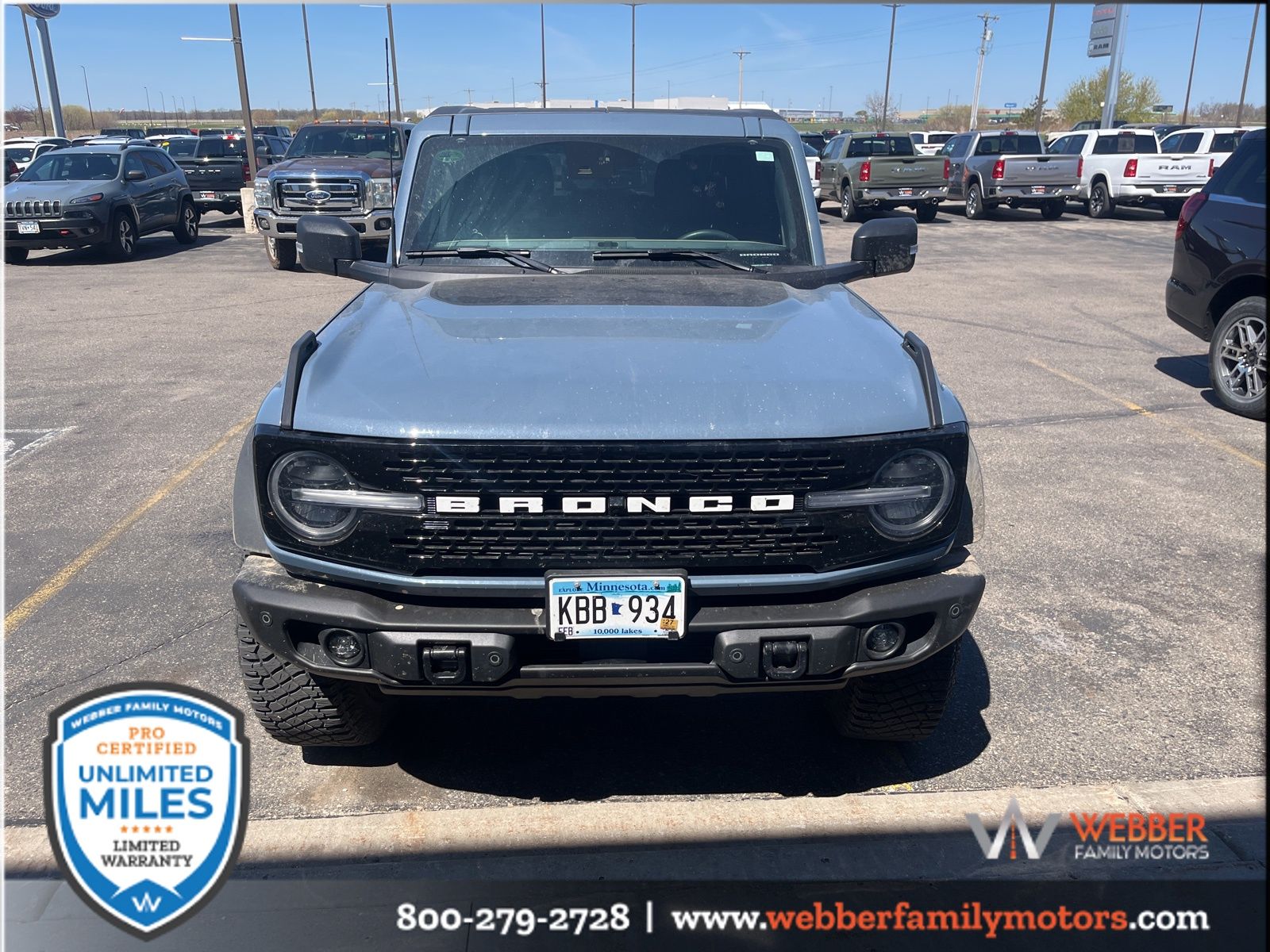 Used 2023 Ford Bronco 4-Door Wildtrak with VIN 1FMEE5DP0PLB10417 for sale in Detroit Lakes, Minnesota