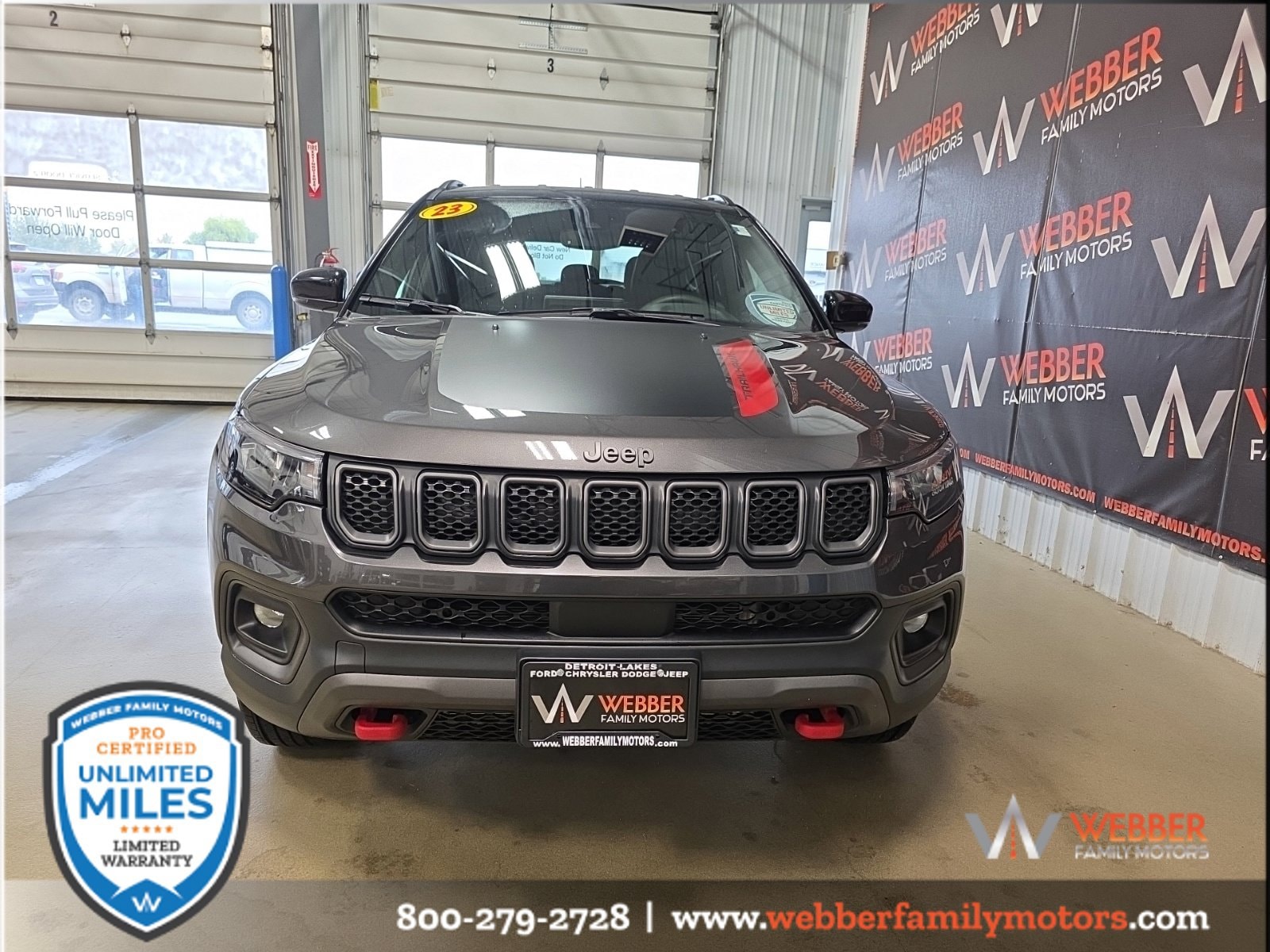 Used 2023 Jeep Compass Trailhawk with VIN 3C4NJDDN0PT573977 for sale in Detroit Lakes, Minnesota