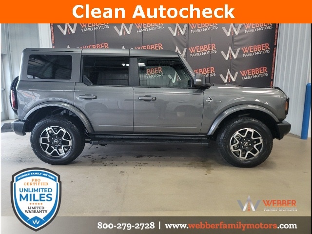 Used 2024 Ford Bronco 4-Door Outer Banks with VIN 1FMDE8BH8RLA23277 for sale in Detroit Lakes, Minnesota