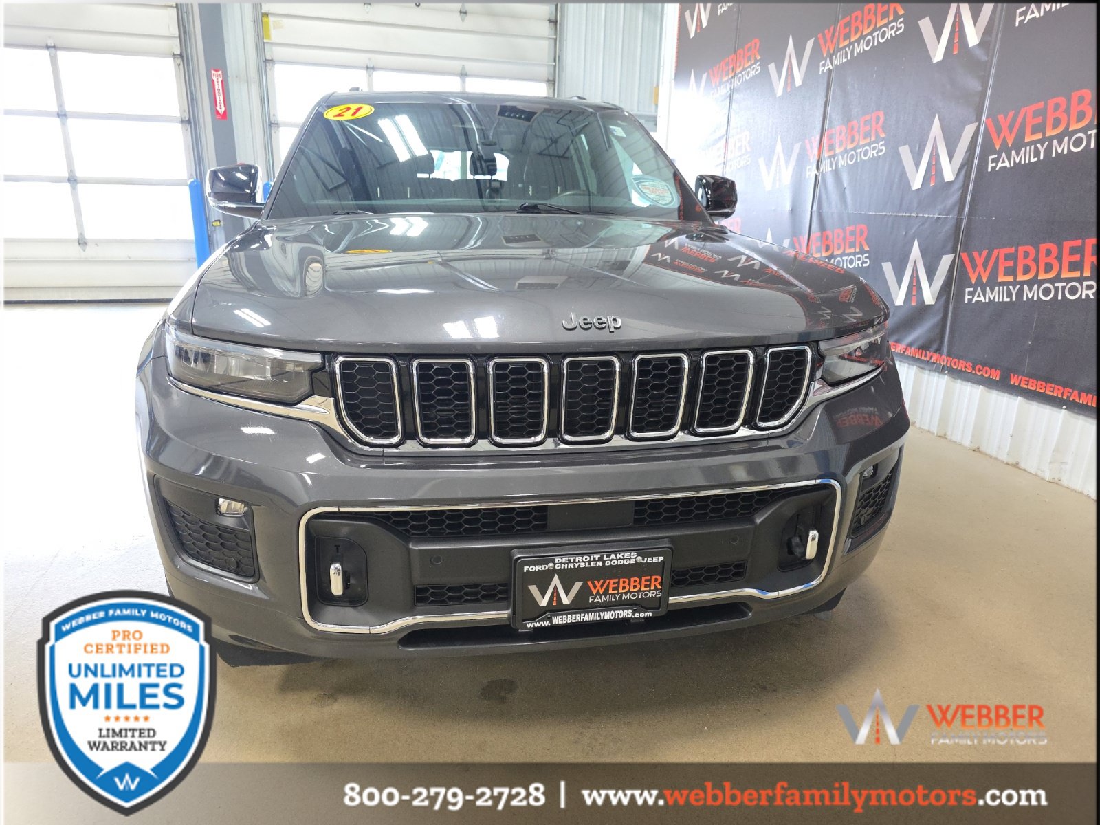 Used 2021 Jeep Grand Cherokee L Overland with VIN 1C4RJKDG7M8139718 for sale in Detroit Lakes, Minnesota