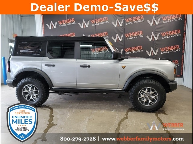 Used 2022 Ford Bronco 4-Door Badlands with VIN 1FMEE5DH2NLB86050 for sale in Detroit Lakes, Minnesota