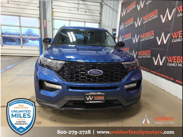 Used 2022 Ford Explorer ST-LINE with VIN 1FMSK8KH8NGB78883 for sale in Detroit Lakes, Minnesota