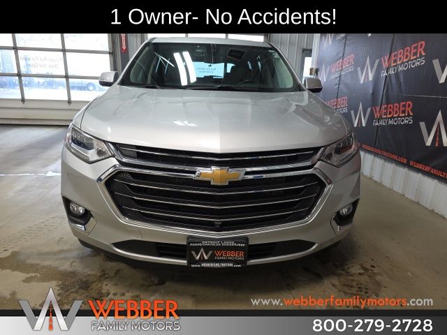 Used 2021 Chevrolet Traverse Premier with VIN 1GNEVKKW3MJ235584 for sale in Detroit Lakes, Minnesota
