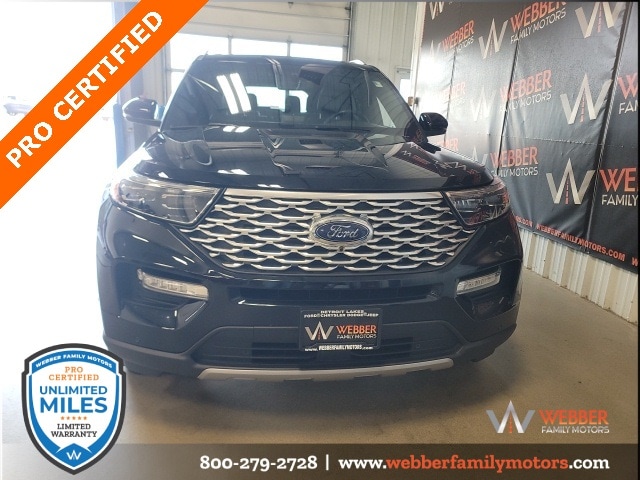 Used 2020 Ford Explorer Platinum with VIN 1FM5K8HC3LGA53957 for sale in Detroit Lakes, Minnesota