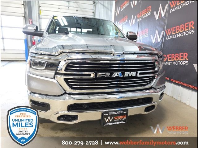 Used 2021 RAM Ram 1500 Pickup Laramie with VIN 1C6SRFJT3MN780036 for sale in Detroit Lakes, Minnesota