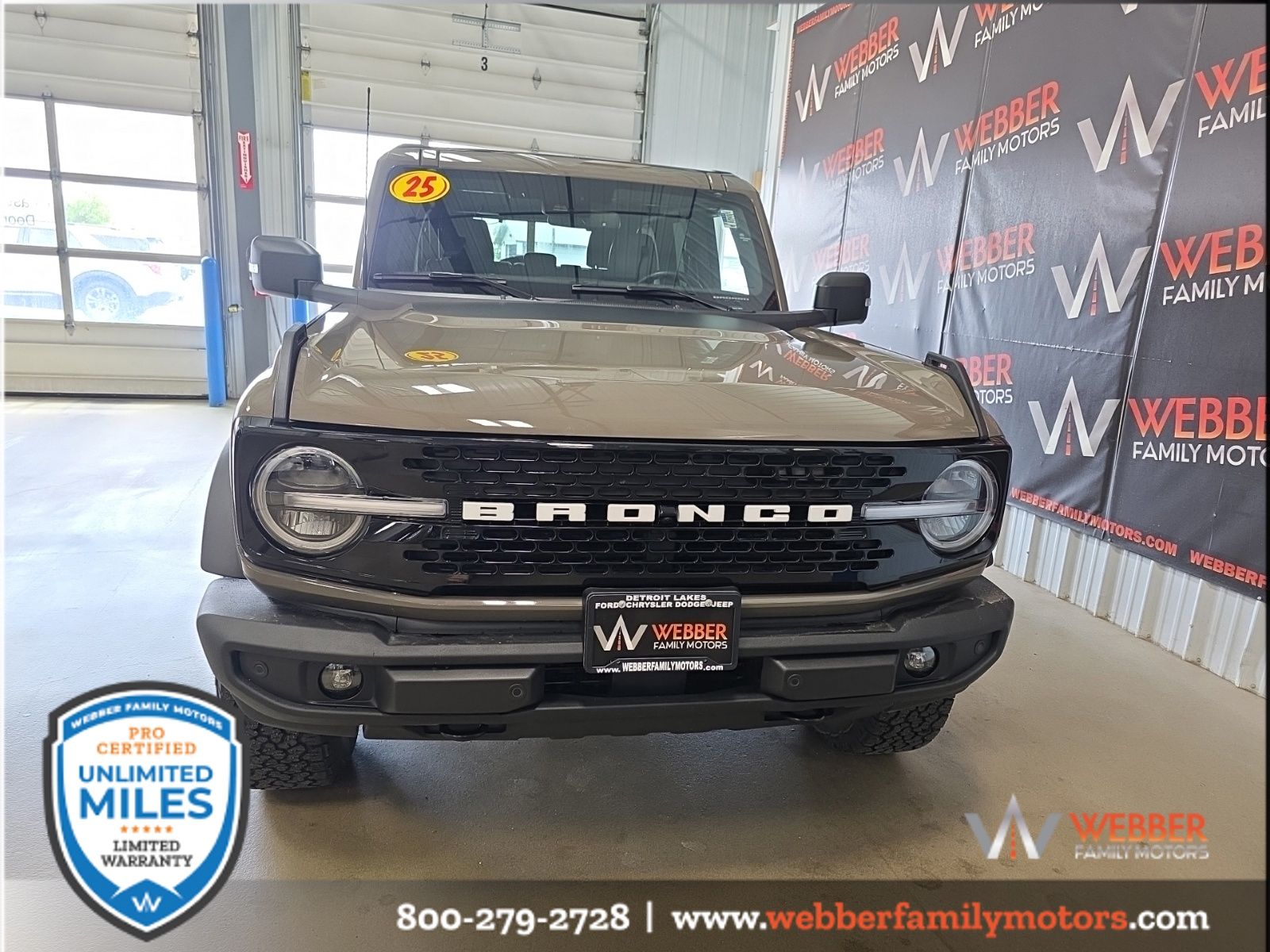 Used 2025 Ford Bronco 4-Door Outer Banks with VIN 1FMDE8BH8SLA56673 for sale in Detroit Lakes, Minnesota