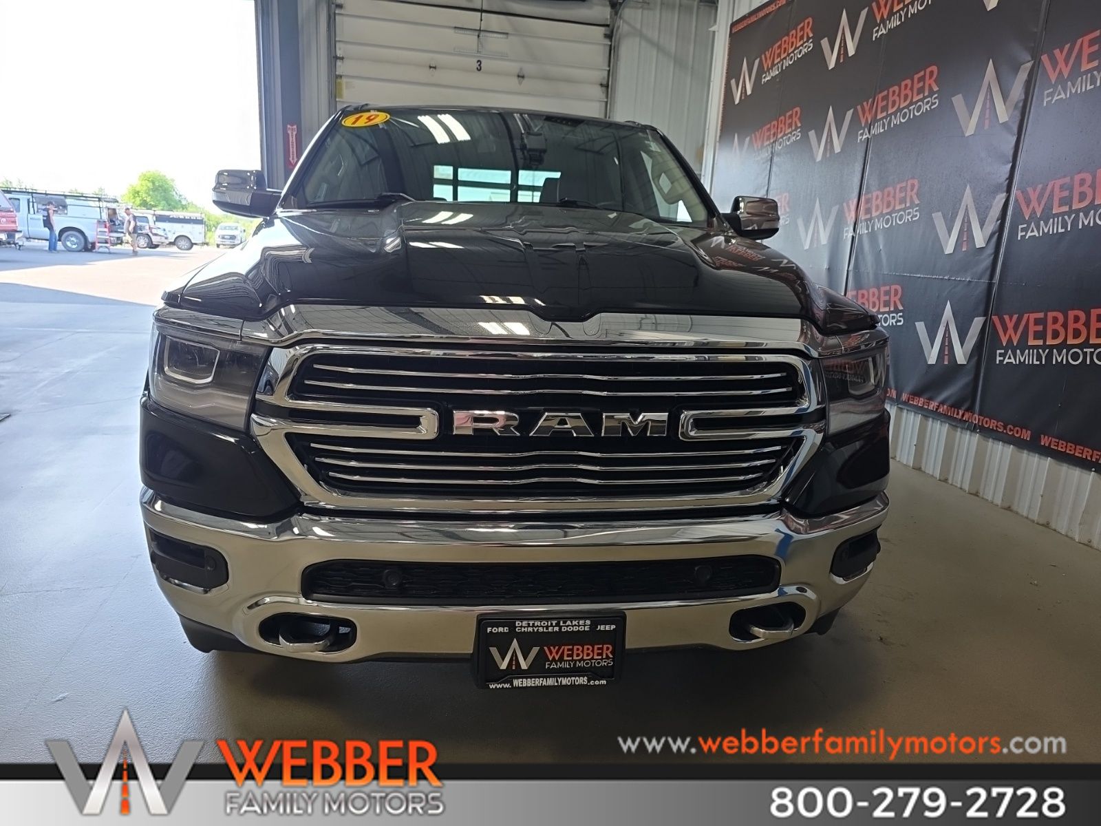 Used 2019 RAM Ram 1500 Pickup Laramie with VIN 1C6SRFJT5KN772873 for sale in Detroit Lakes, Minnesota