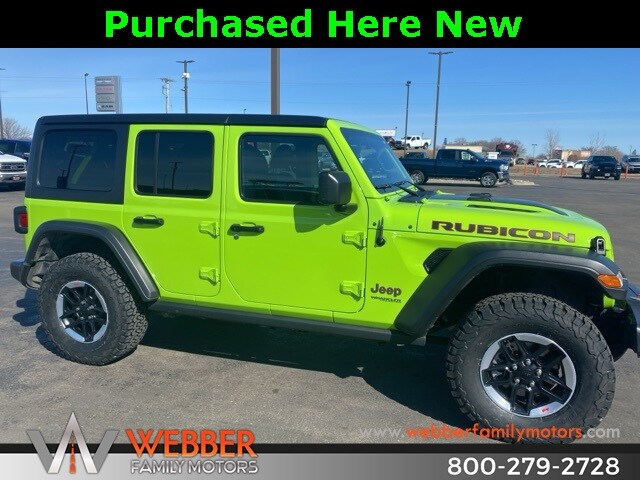 Used 2021 Jeep Wrangler Unlimited Rubicon with VIN 1C4HJXFN4MW819611 for sale in Detroit Lakes, Minnesota