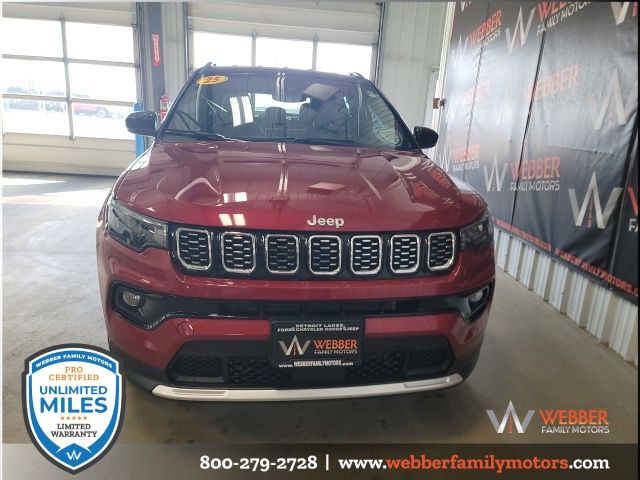 Used 2025 Jeep Compass Limited with VIN 3C4NJDCN6ST591121 for sale in Detroit Lakes, Minnesota