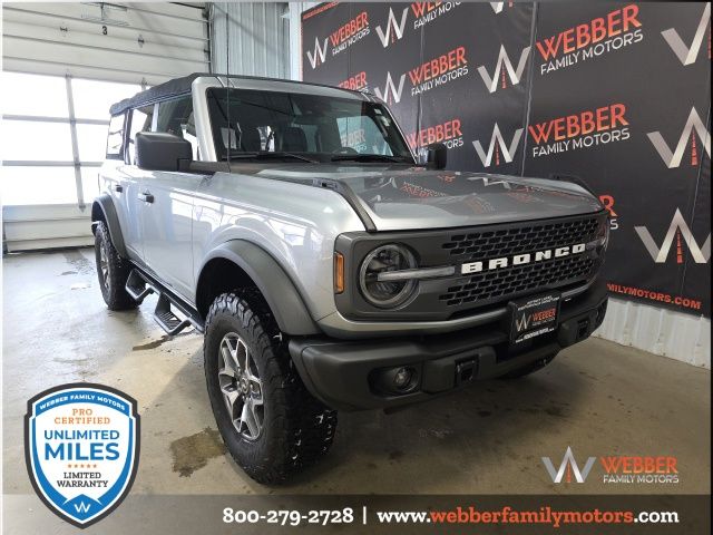 Used 2022 Ford Bronco 4-Door Badlands with VIN 1FMEE5DH2NLB86050 for sale in Detroit Lakes, Minnesota