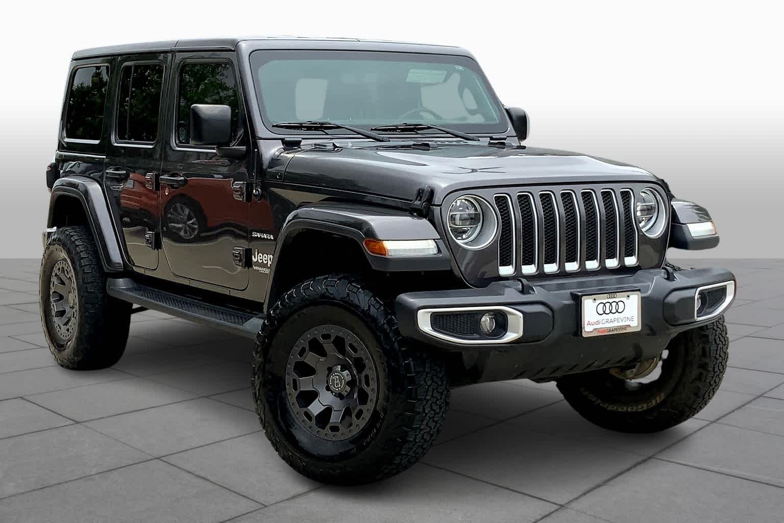 Used 2021 Jeep Wrangler Unlimited Sahara with VIN 1C4HJXEN5MW503362 for sale in Grapevine, TX