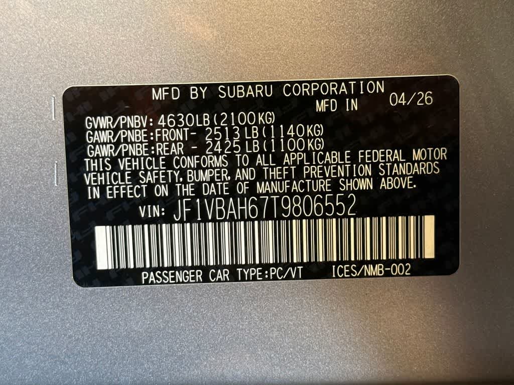 Thumbnail: 2026 Subaru WRX - 21