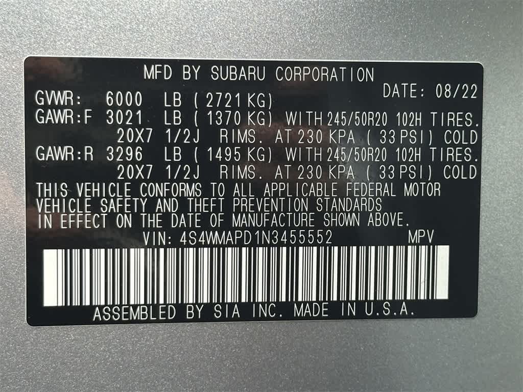 Thumbnail: 2022 Subaru Ascent - 22