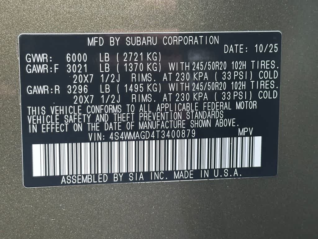 2026 Subaru Ascent Limited - Photo 22