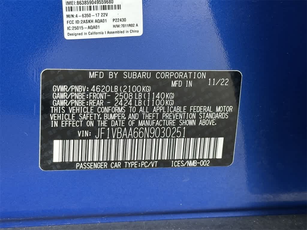 Thumbnail: 2022 Subaru WRX - 21