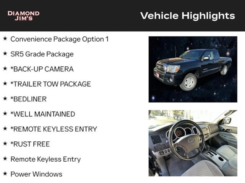 Used 2009 Toyota Tacoma Base Truck Access Cab