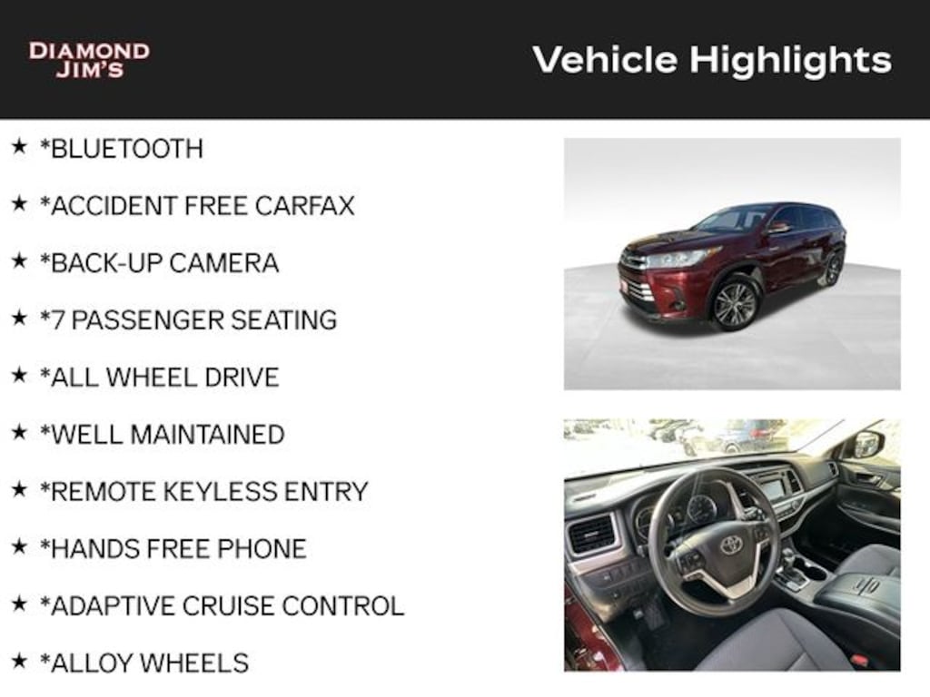 Used 2017 Toyota Highlander Hybrid LE V6 SUV