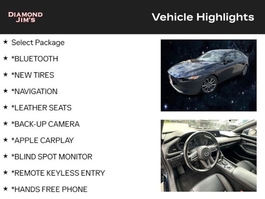 Used 2021 Mazda Mazda3 Select Package Hatchback