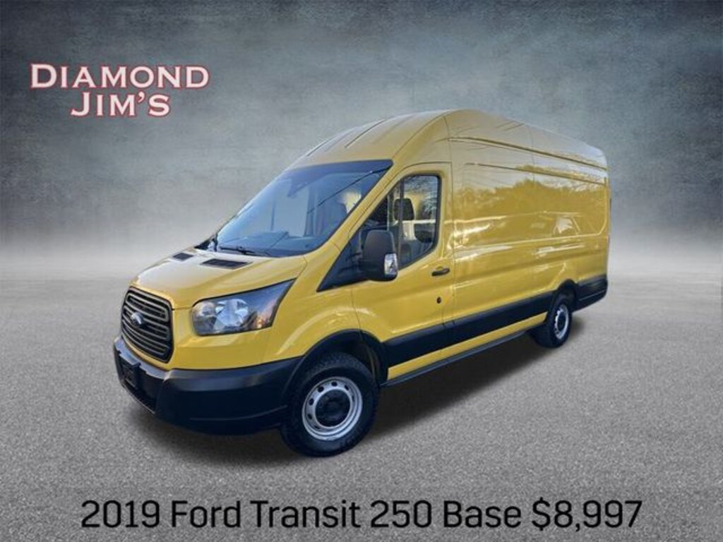 Used 2019 Ford Transit-250 Base w/Sliding Pass-Side Cargo Door Van High Roof Ext. Cargo Van