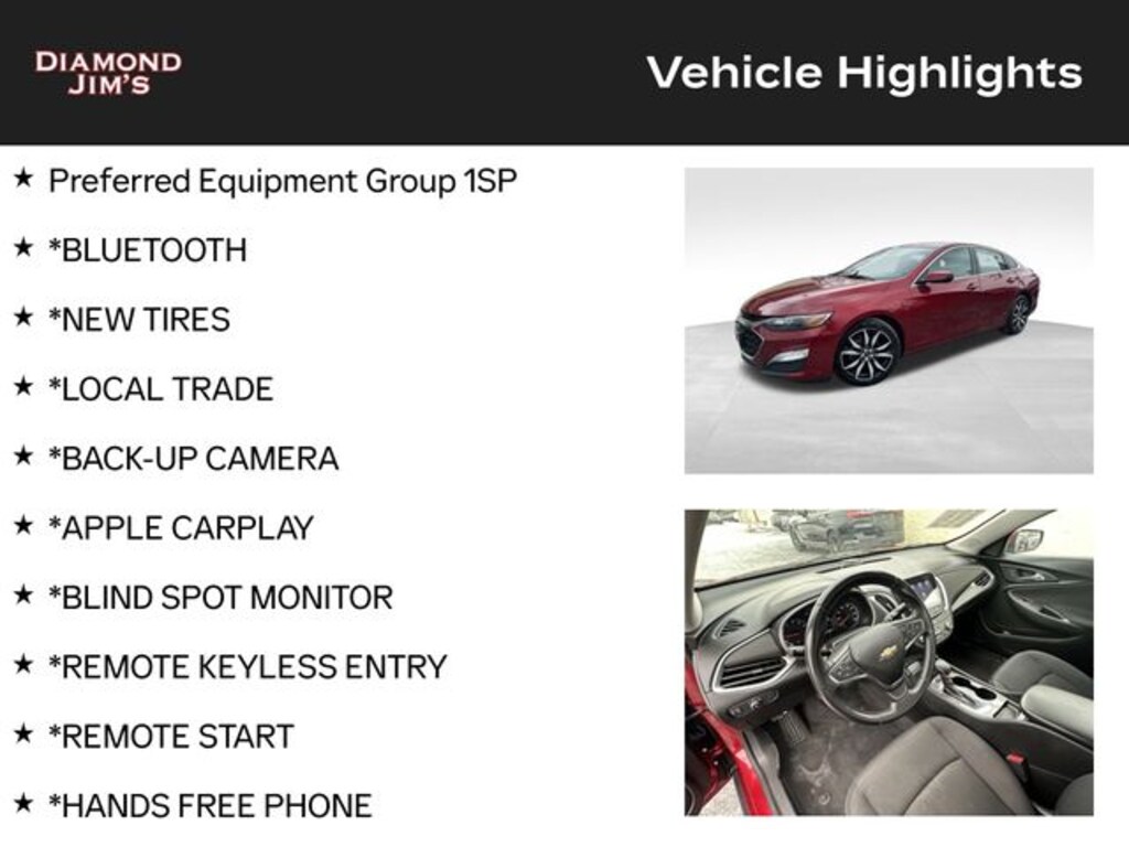 Used 2021 Chevrolet Malibu RS Sedan