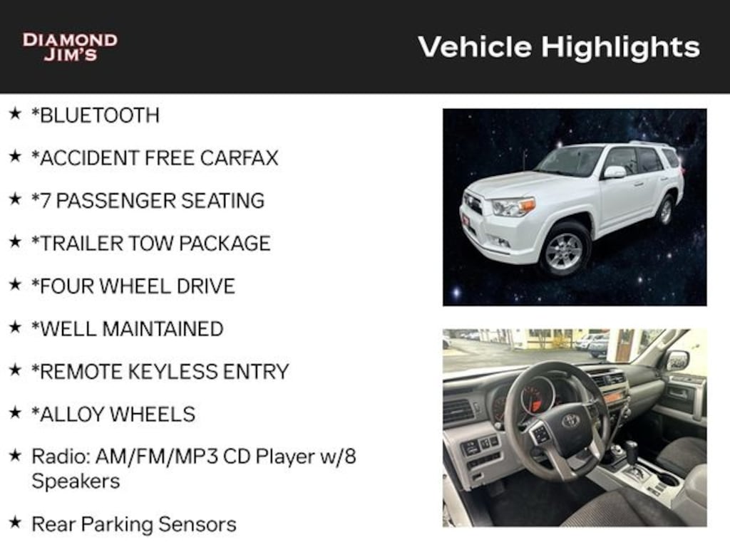 Used 2013 Toyota 4Runner 4WD SR5 SUV