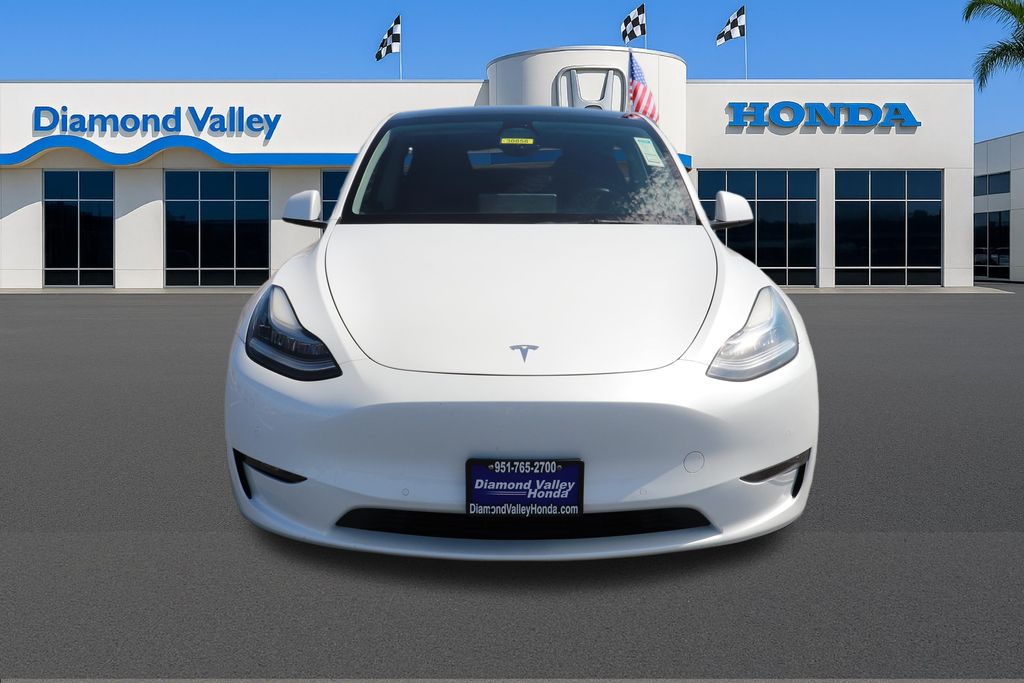 Used 2021 Tesla Model Y Long Range with VIN 5YJYGDEE4MF256496 for sale in Hemet, CA