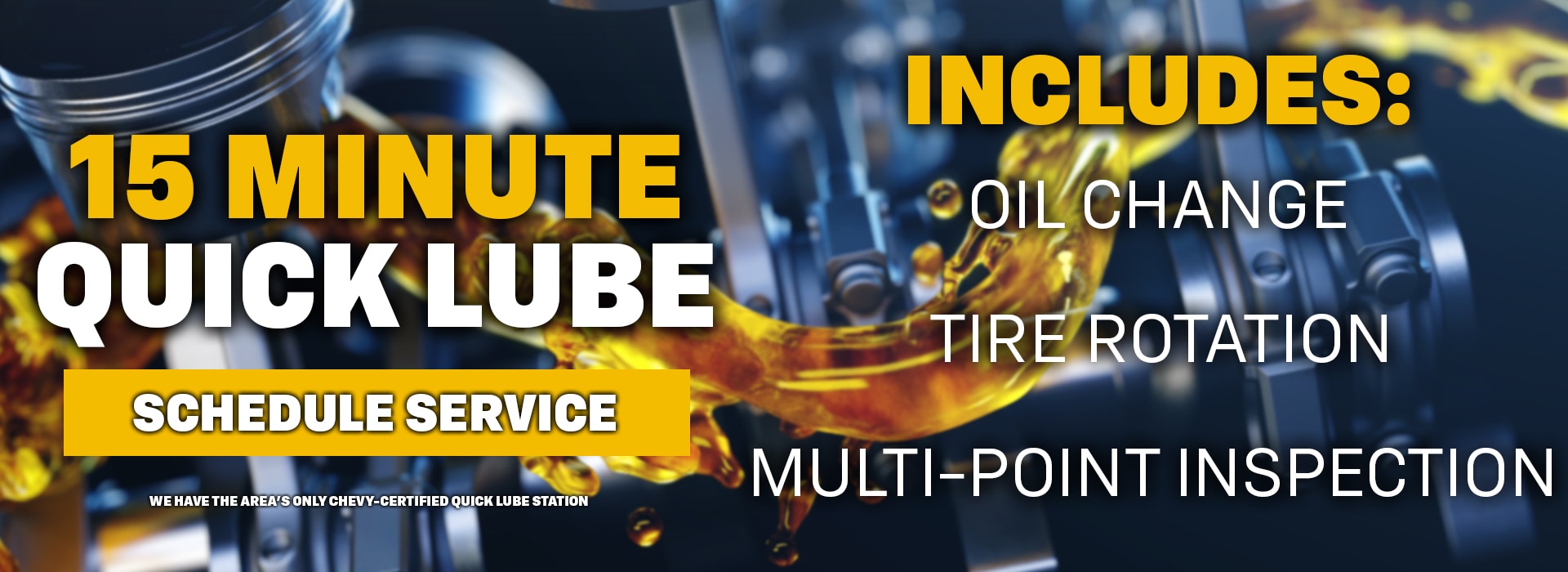 15 Minute Oil Change