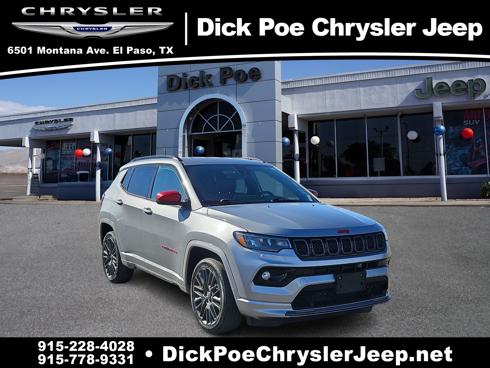 Used 2023 Jeep Compass Limited with VIN 3C4NJDCN8PT511342 for sale in El Paso, TX