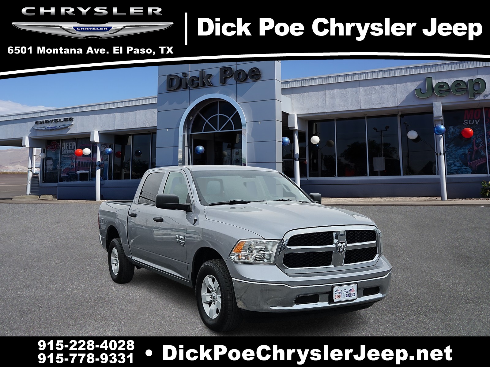 Used 2022 RAM Ram 1500 Classic Warlock with VIN 1C6RR7LGXNS209795 for sale in El Paso, TX