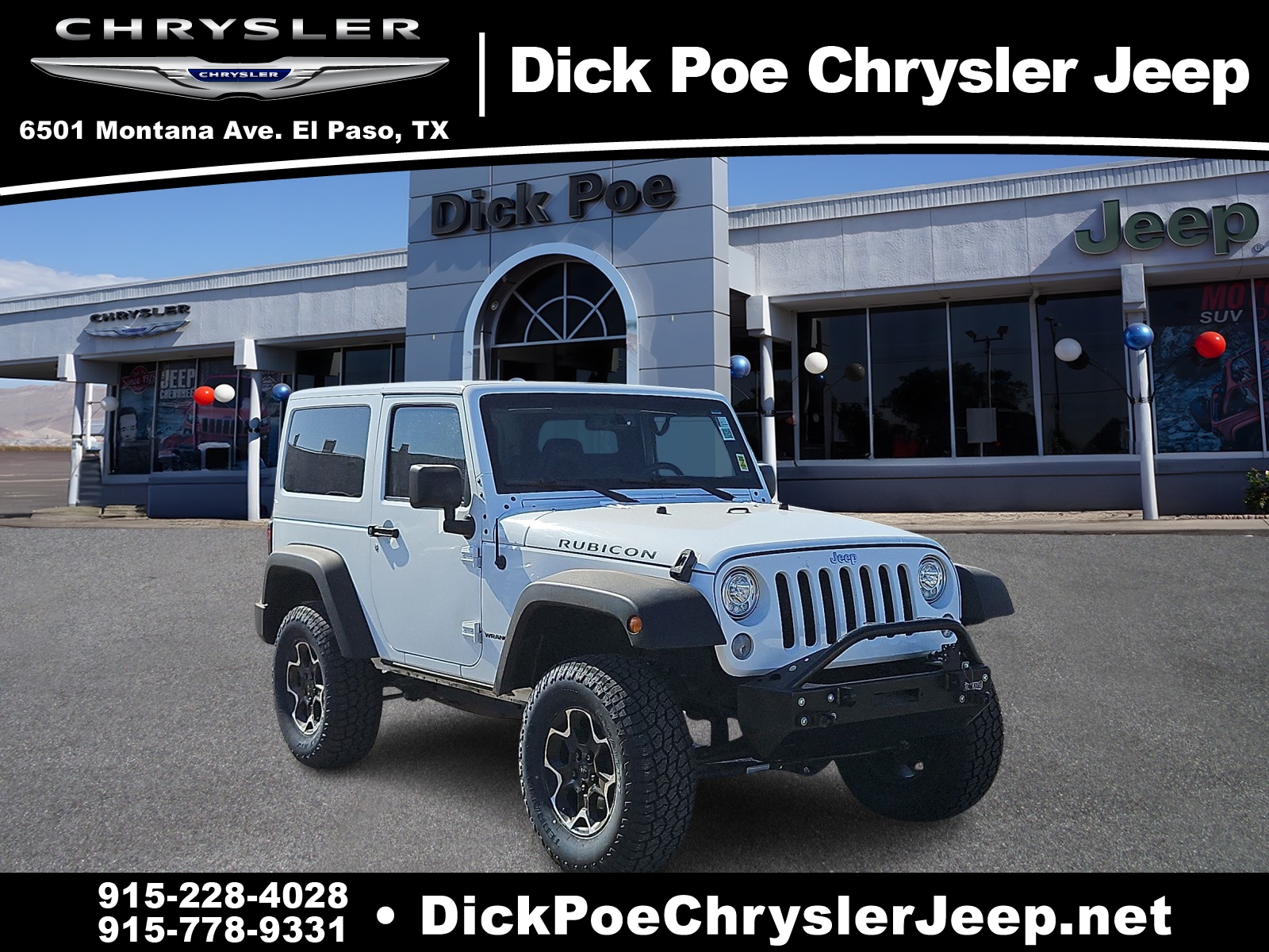 Used 2017 Jeep Wrangler Rubicon with VIN 1C4HJWCG2HL559765 for sale in El Paso, TX