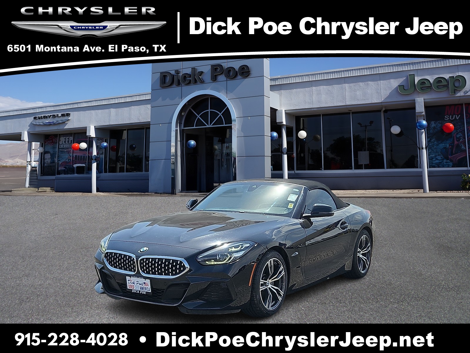 Used 2019 BMW Z4 Base with VIN WBAHF3C55KWW48585 for sale in El Paso, TX