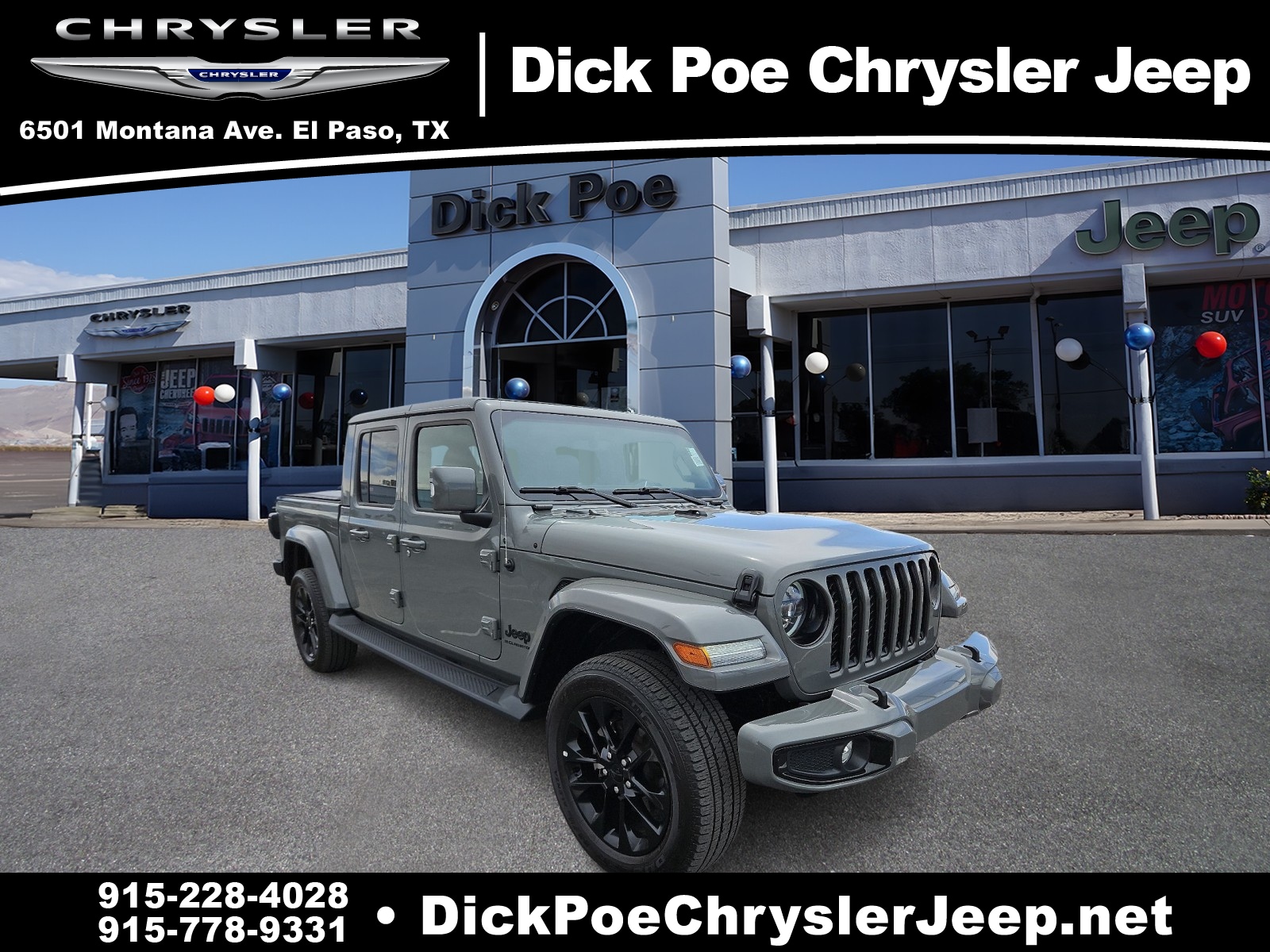 Used 2023 Jeep Gladiator High Altitude with VIN 1C6HJTFG9PL560802 for sale in El Paso, TX