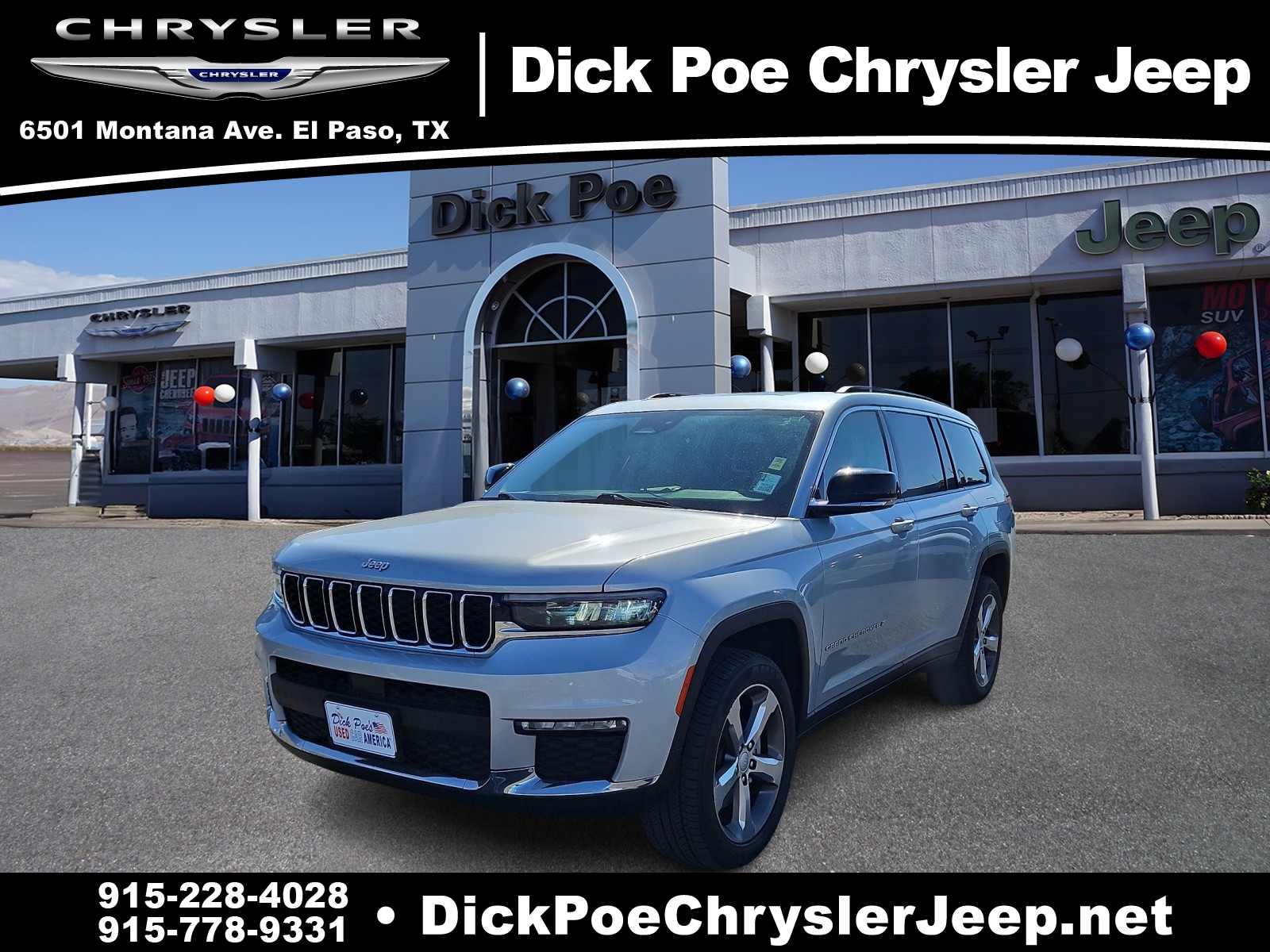 Used 2021 Jeep Grand Cherokee L Limited with VIN 1C4RJJBG2M8135783 for sale in El Paso, TX