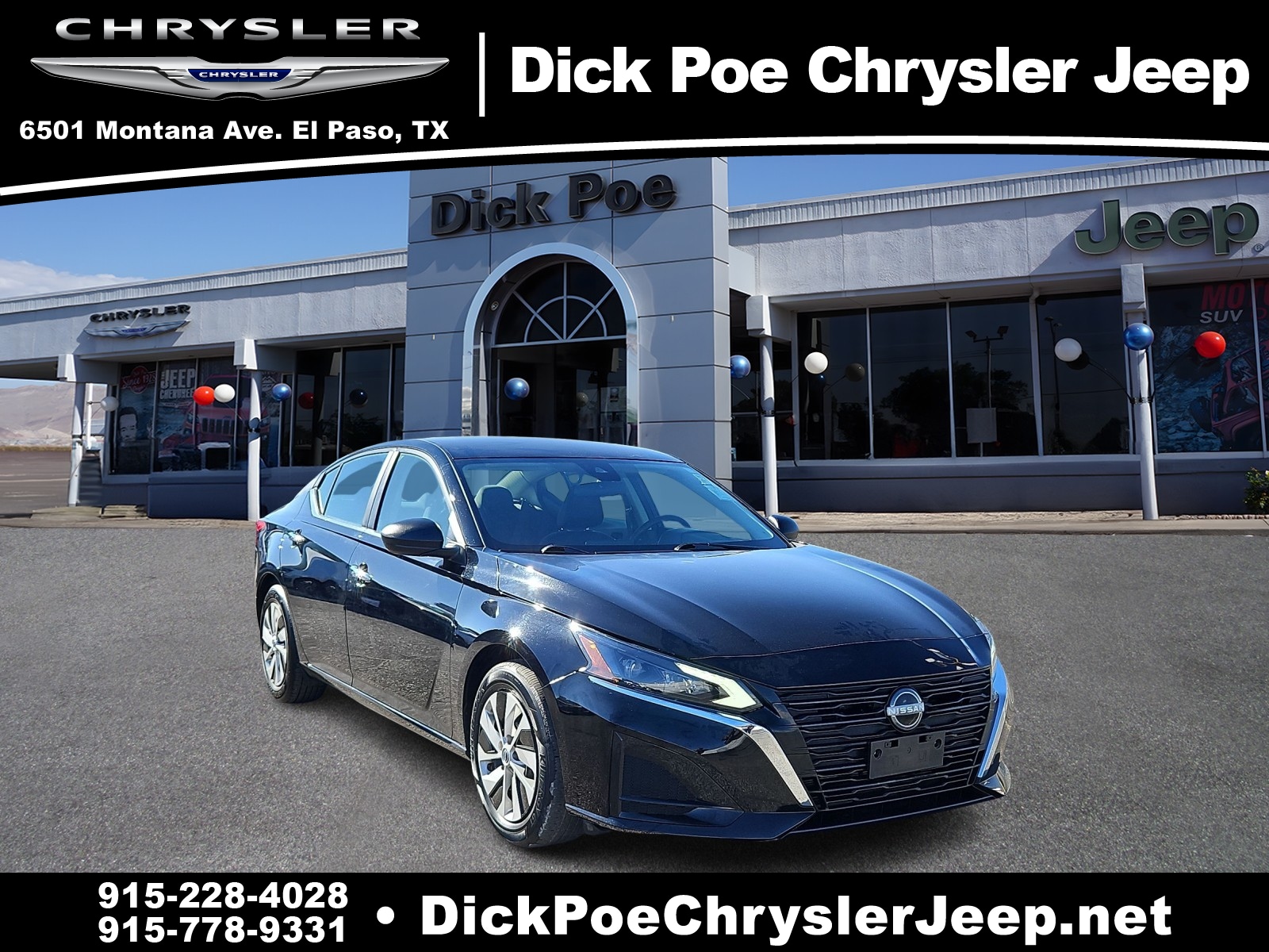 Used 2024 Nissan Altima S with VIN 1N4BL4BVXRN349348 for sale in El Paso, TX