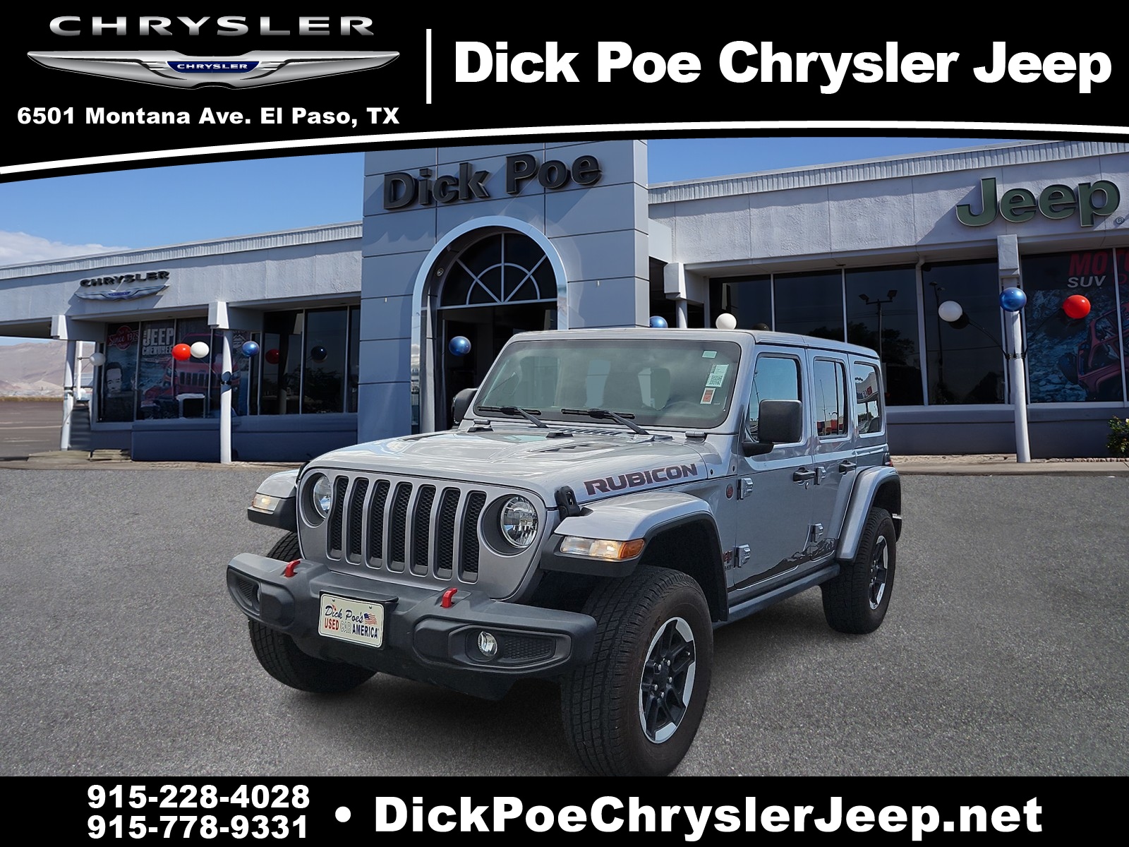 Used 2021 Jeep Wrangler Unlimited Rubicon with VIN 1C4HJXFN5MW624097 for sale in El Paso, TX