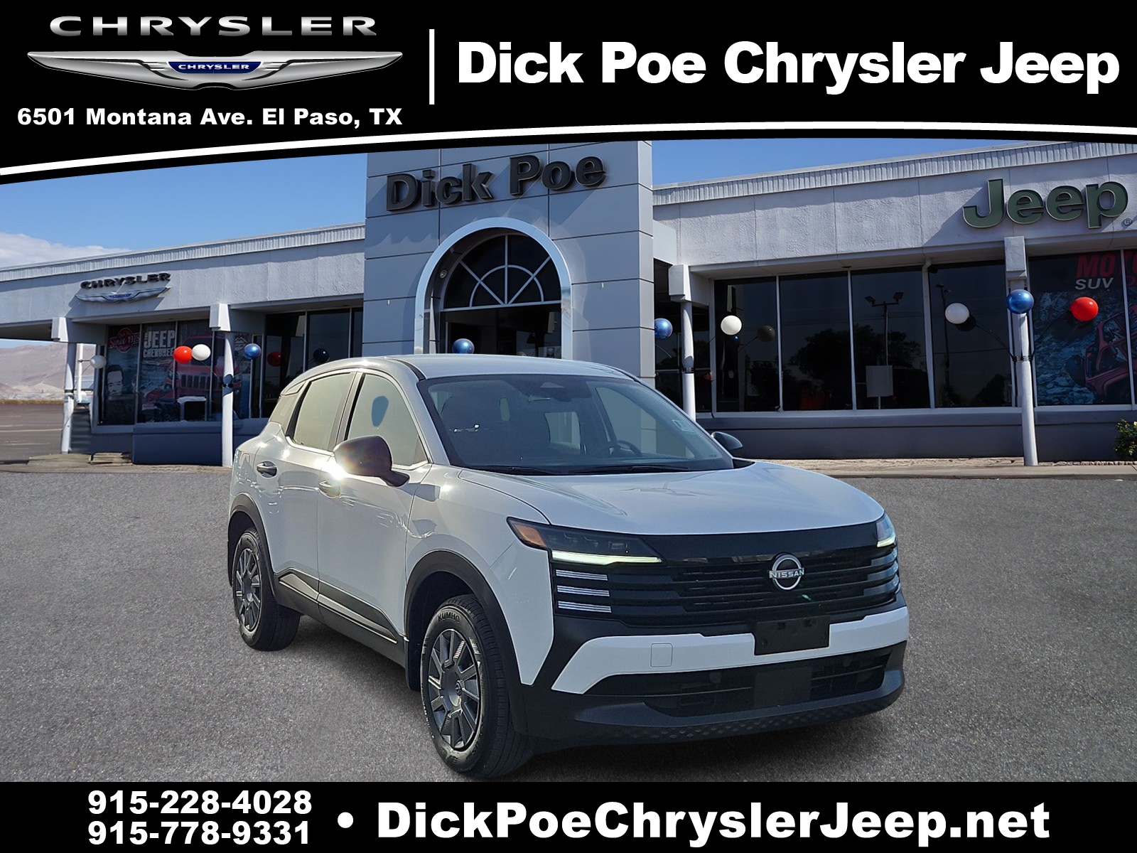 Used 2025 Nissan Kicks S with VIN 3N8AP6BA5SL304184 for sale in El Paso, TX