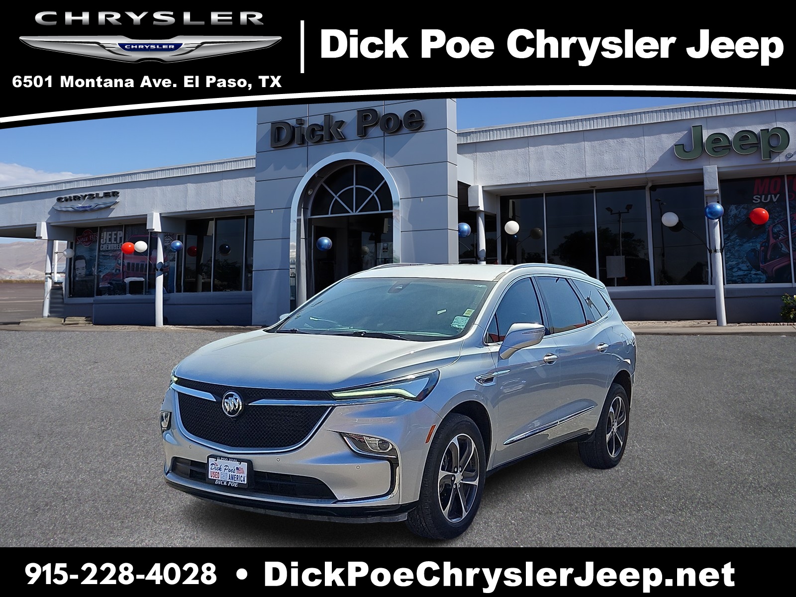 Used 2022 Buick Enclave Essence with VIN 5GAERBKWXNJ130220 for sale in El Paso, TX