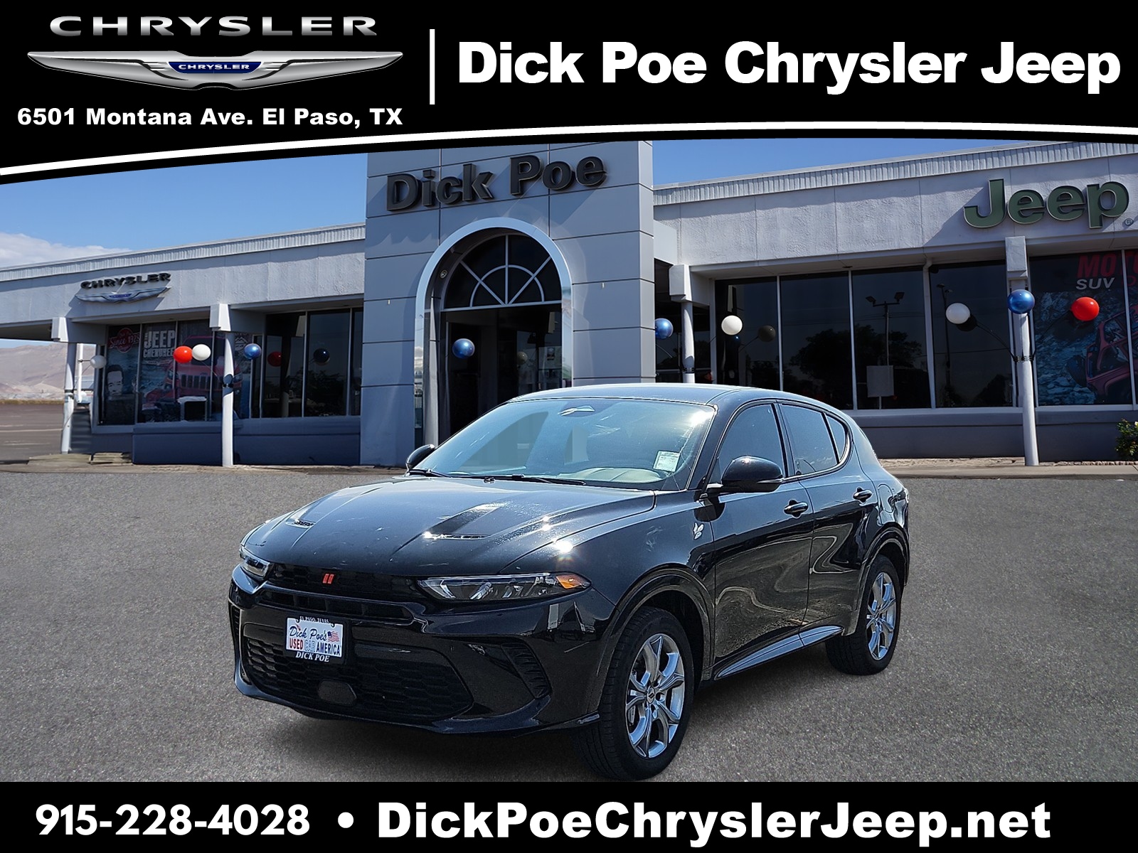 Used 2024 Dodge Hornet R/T with VIN ZACPDFCW9R3A29615 for sale in El Paso, TX