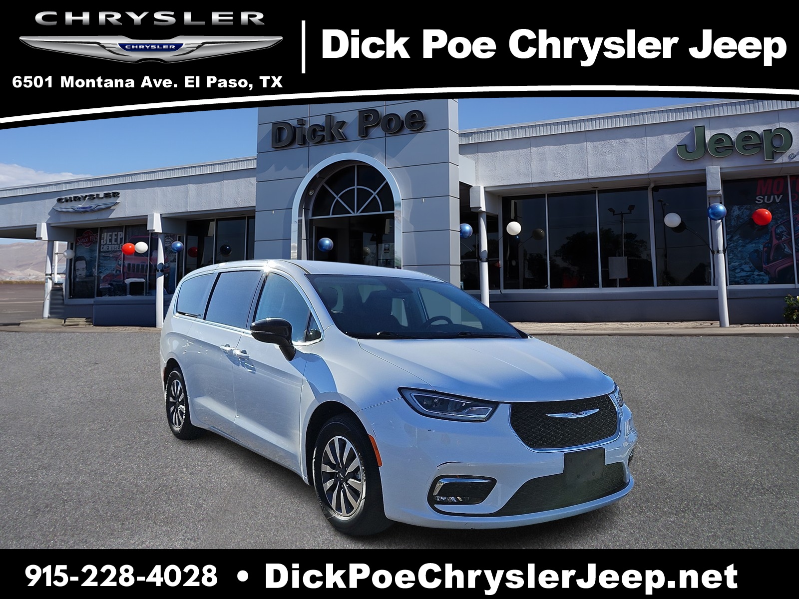 Used 2024 Chrysler Pacifica PHEV Select with VIN 2C4RC1S73RR150430 for sale in El Paso, TX