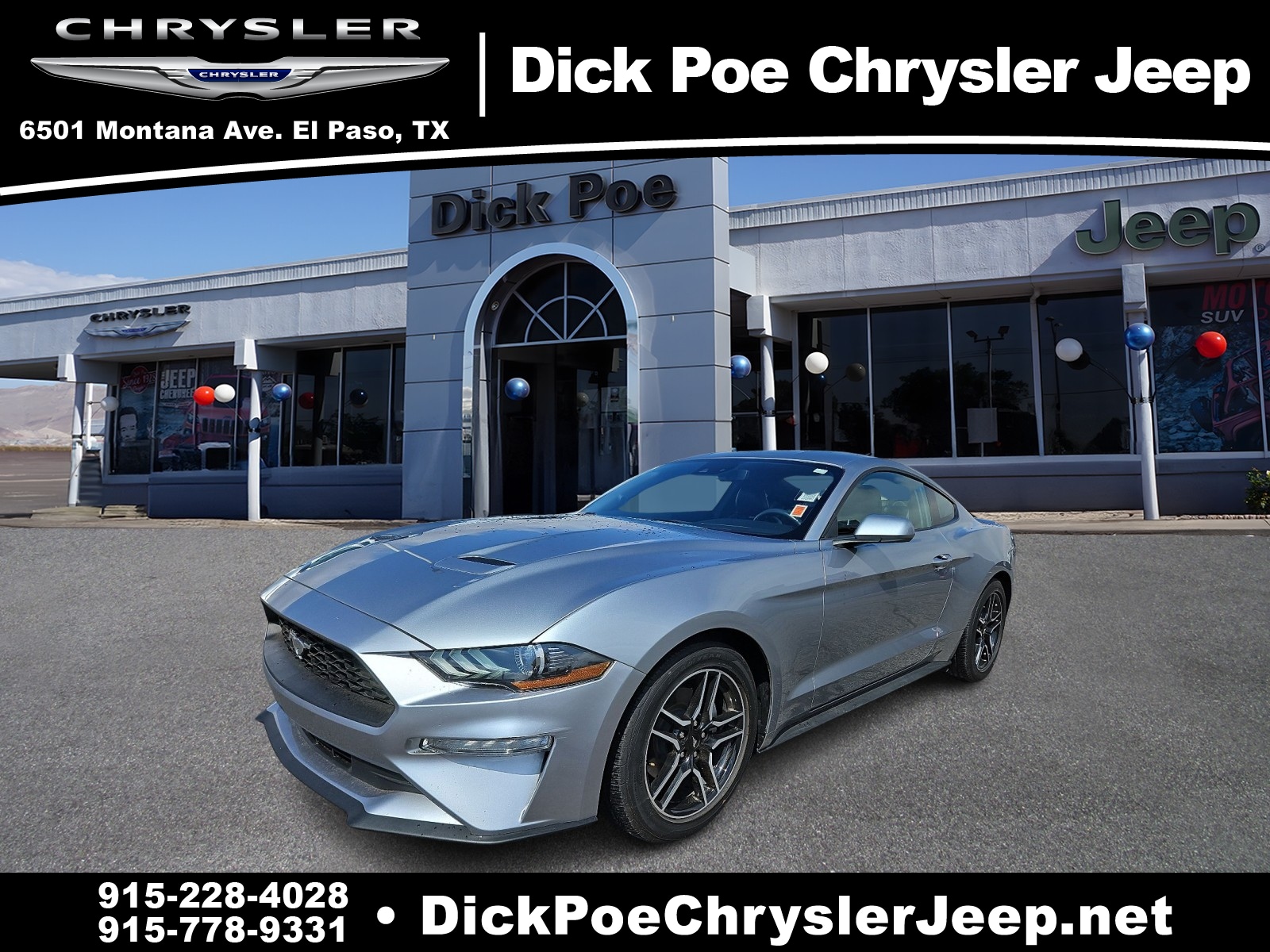 Used 2023 Ford Mustang EcoBoost Premium with VIN 1FA6P8TH2P5110959 for sale in El Paso, TX