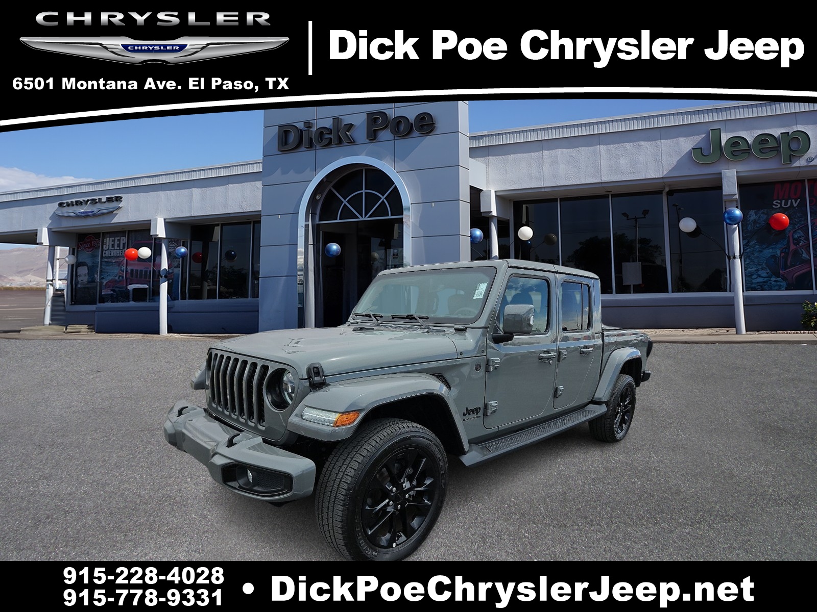 Used 2023 Jeep Gladiator High Altitude with VIN 1C6HJTFG9PL560802 for sale in El Paso, TX