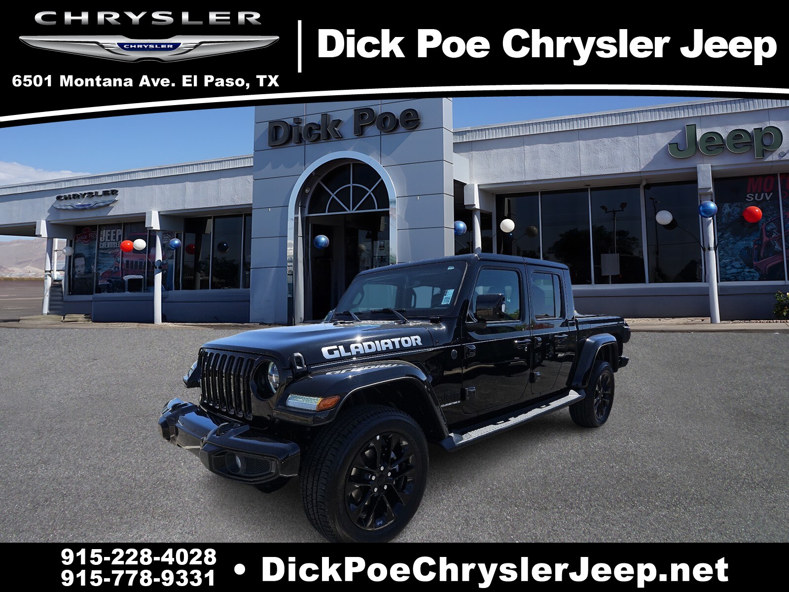 Used 2023 Jeep Gladiator High Altitude with VIN 1C6HJTFGXPL560792 for sale in El Paso, TX