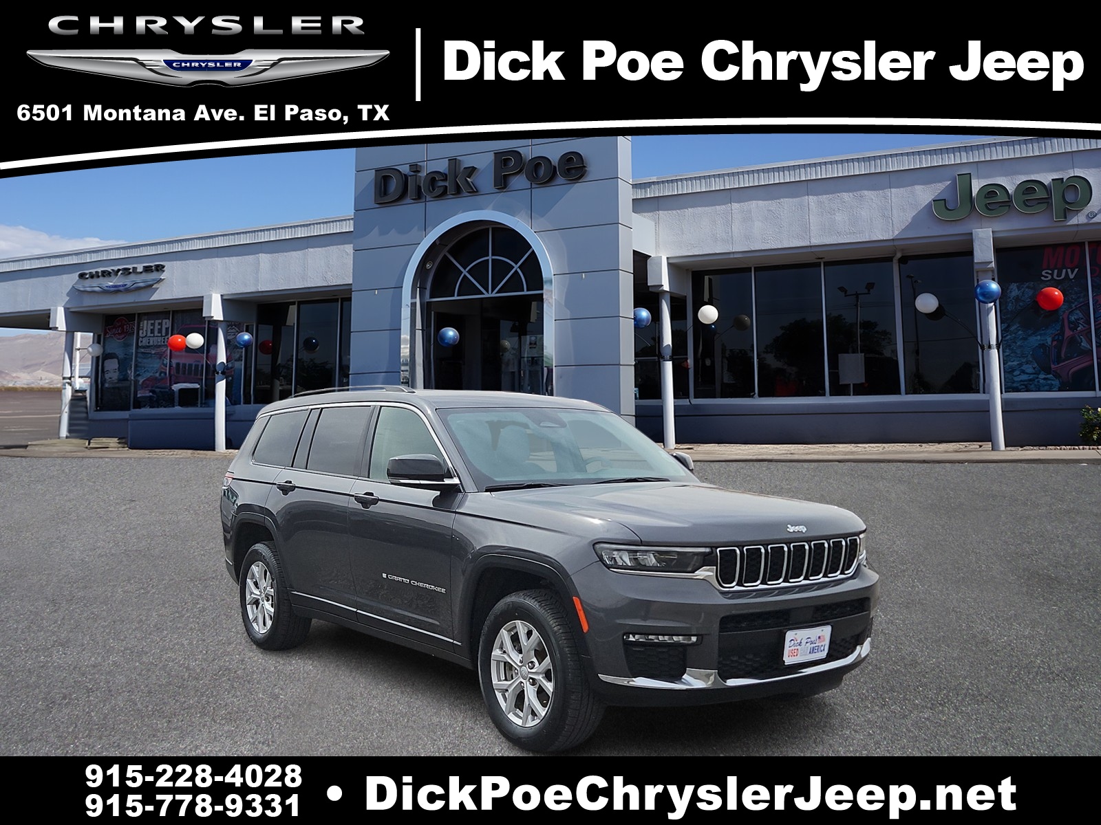 Used 2023 Jeep Grand Cherokee L Limited with VIN 1C4RJKBG5P8884653 for sale in El Paso, TX
