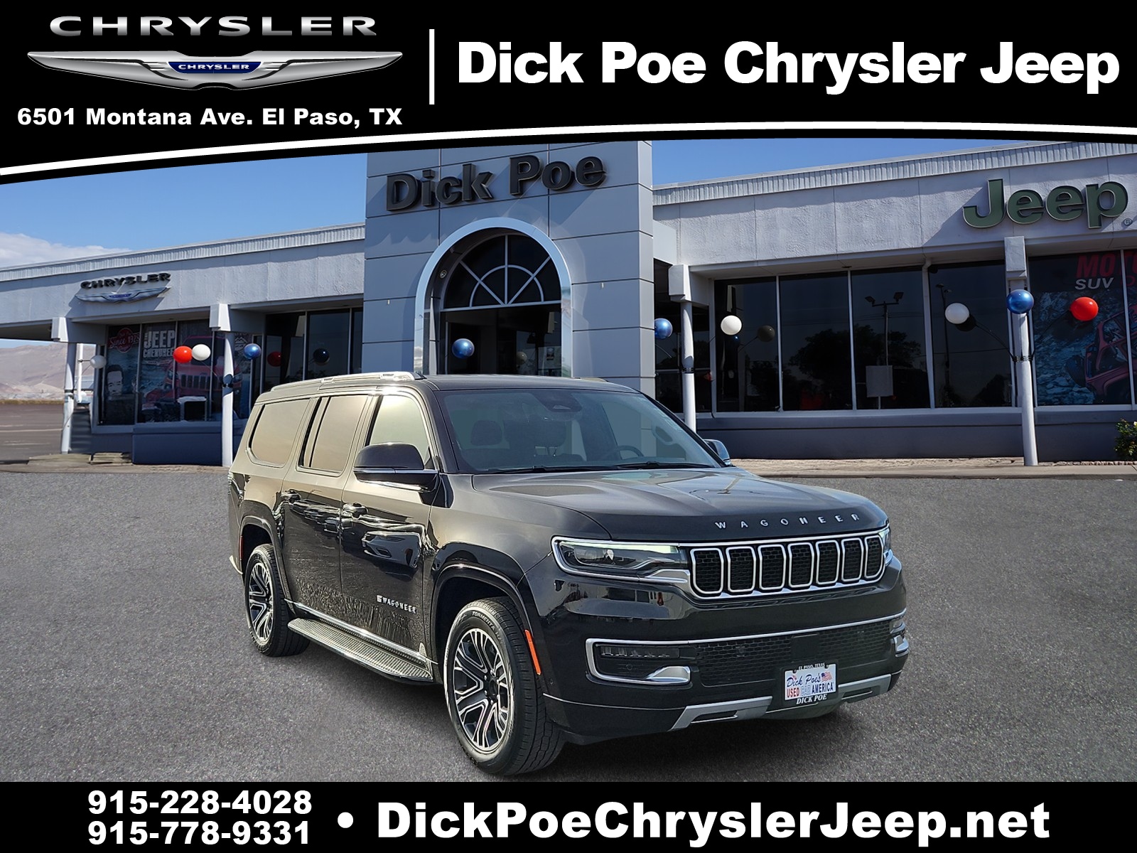 Used 2024 Jeep Wagoneer L Series II with VIN 1C4SJRBP3RS165370 for sale in El Paso, TX