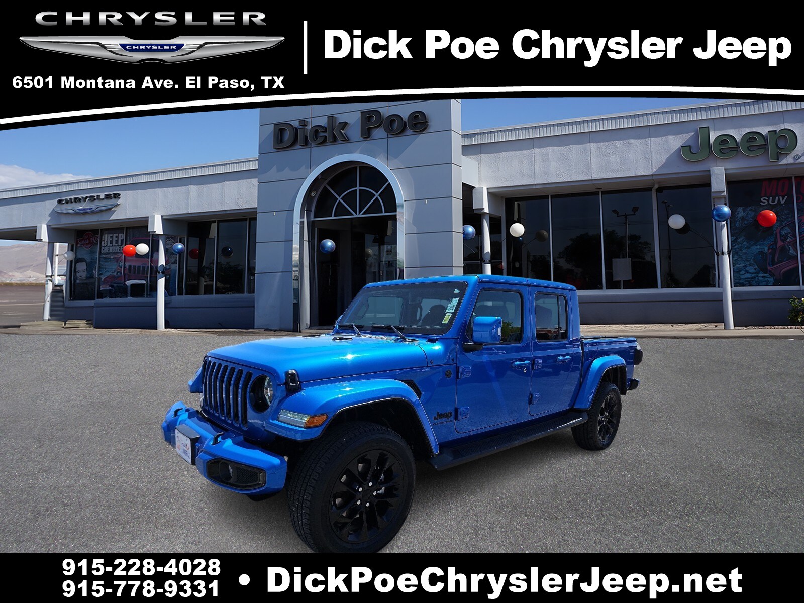 Used 2023 Jeep Gladiator High Altitude with VIN 1C6HJTFG2PL560799 for sale in El Paso, TX