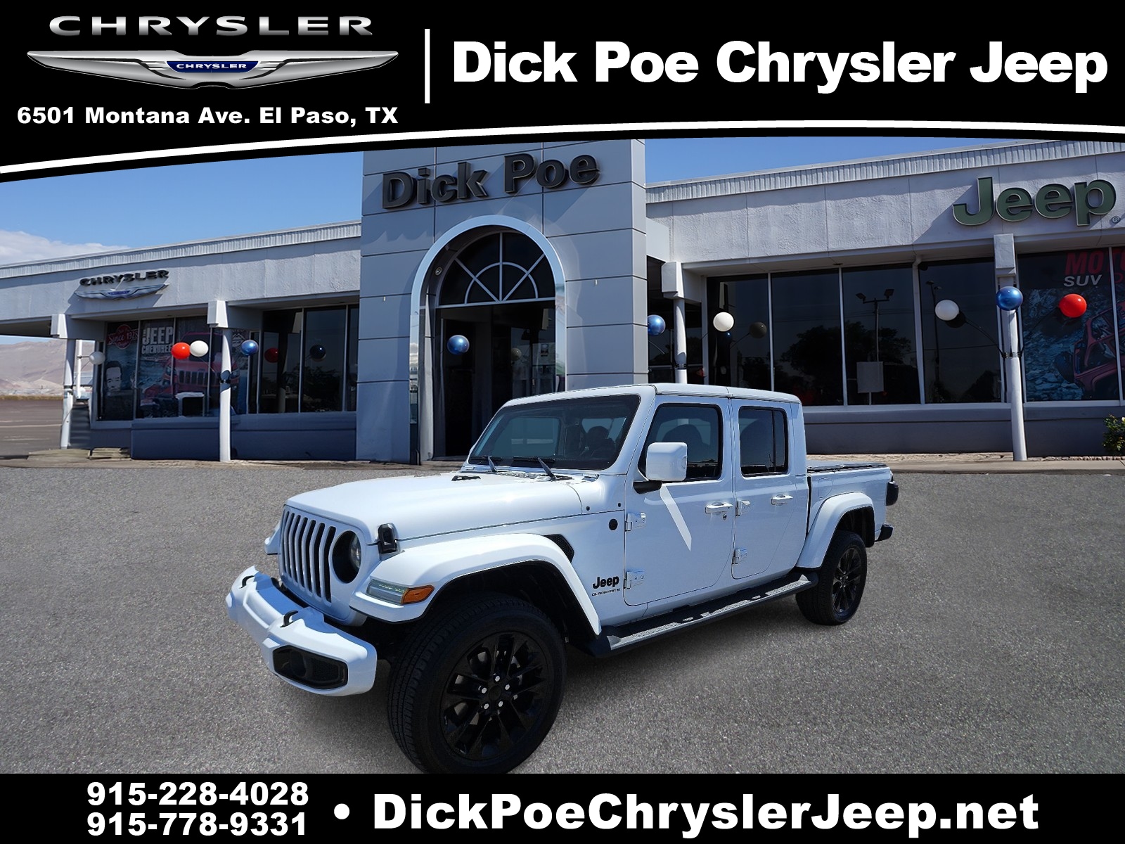 Used 2023 Jeep Gladiator High Altitude with VIN 1C6HJTFG4PL564966 for sale in El Paso, TX