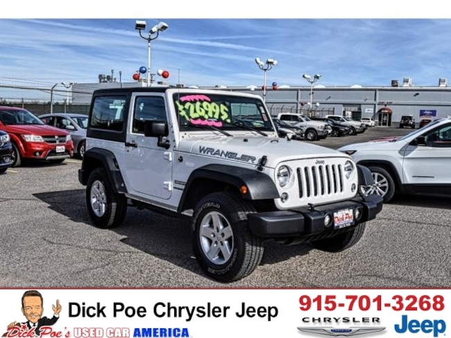 Used 2016 Jeep Wrangler 4wd Sport For Sale El Paso Tx Near Las