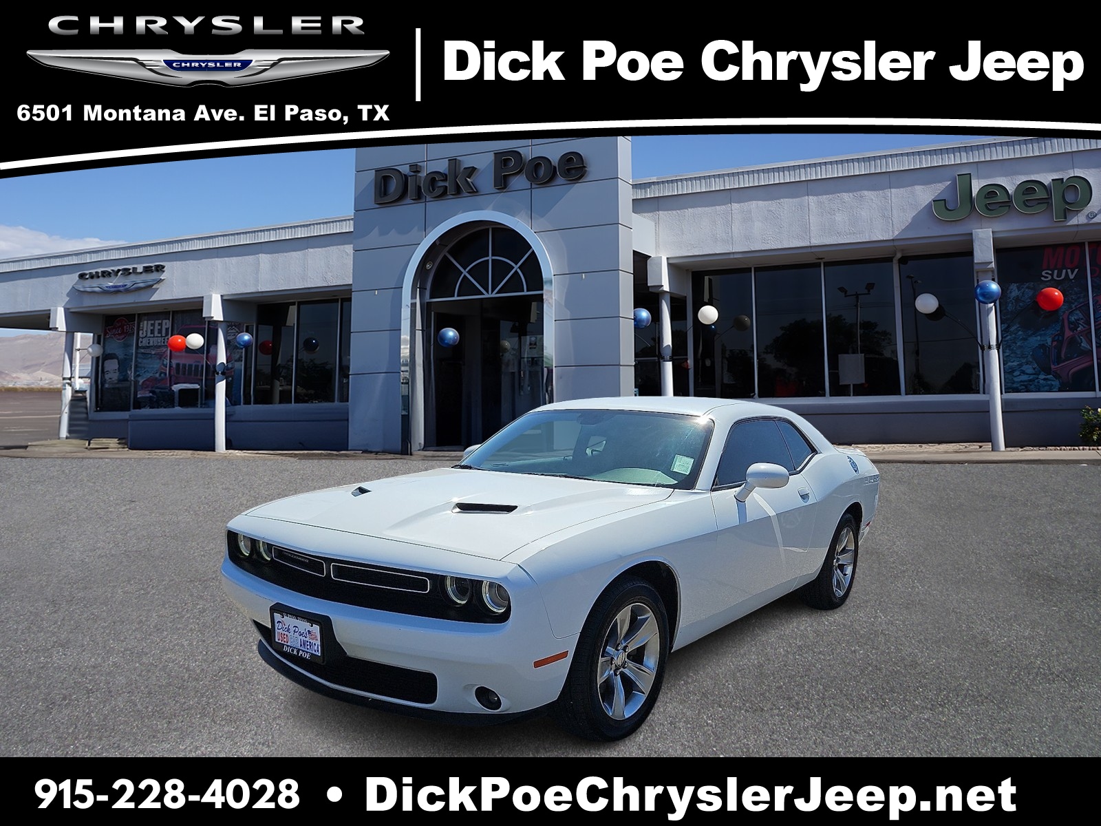 Used 2021 Dodge Challenger SXT with VIN 2C3CDZAG4MH627002 for sale in El Paso, TX