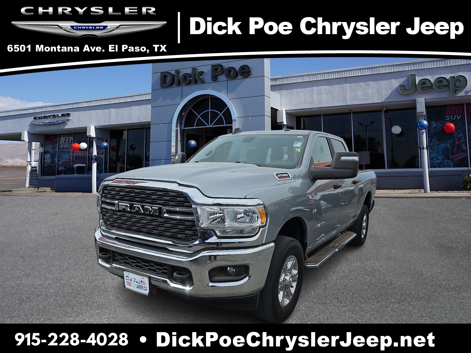 Used 2024 RAM Ram 2500 Pickup Big Horn with VIN 3C6UR5DL6RG101360 for sale in El Paso, TX