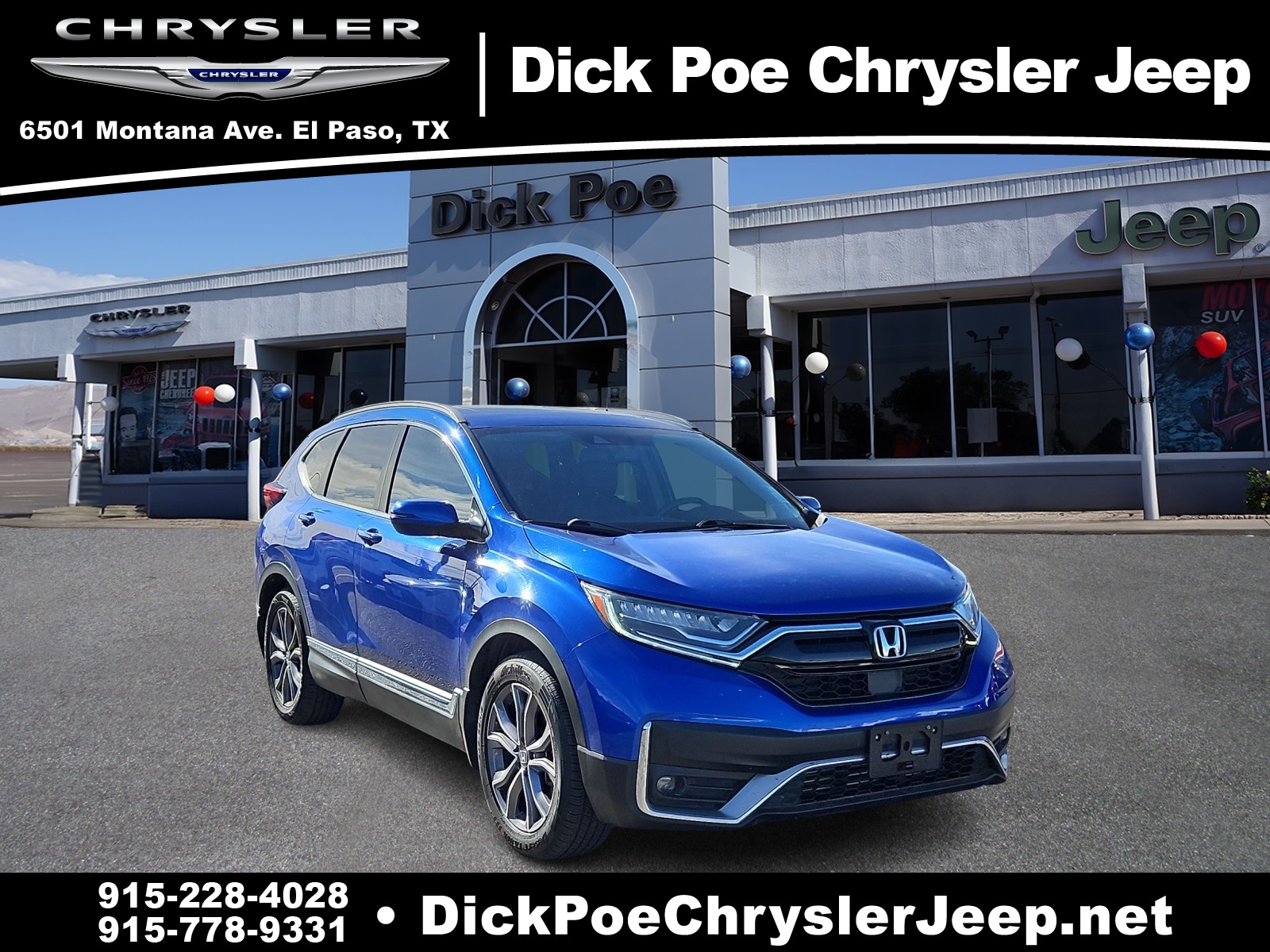 Used 2021 Honda CR-V Touring with VIN 7FARW1H92ME003847 for sale in El Paso, TX